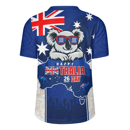 Australia Rugby Jersey Australia Day Koala Spirit Blue Flag Celebration