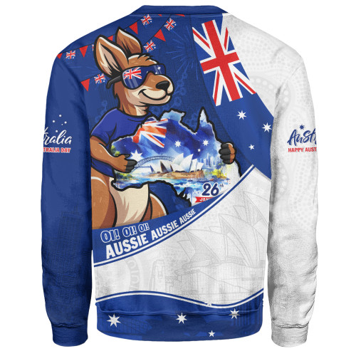 Australia Sweatshirt Australia Day Kangaroo Blue Spirit 26 January Holiday