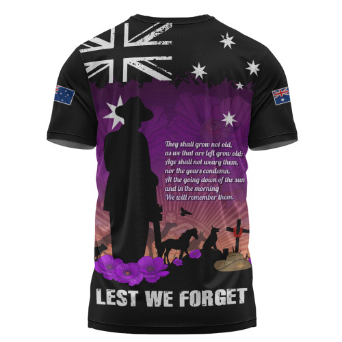 Australia T-Shirt Anzac Day Remembering Service Animals Sacrifice
