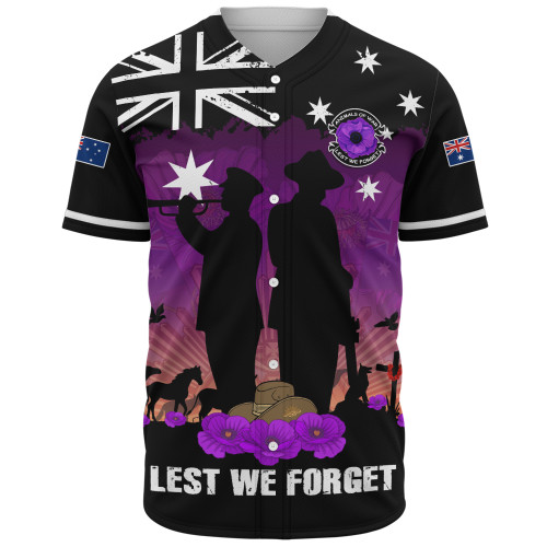 Australia Baseball Shirt Anzac Day Remembering Service Animals Sacrifice