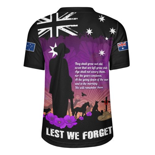 Australia Rugby Jersey Anzac Day Remembering Service Animals Sacrifice