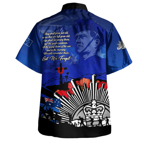 Australia Hawaiian Shirt Anzac Day In Memory Of Brave Servicemen