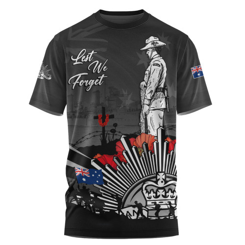 Australia T-Shirt Anzac Day In Memory Of Brave Servicemen