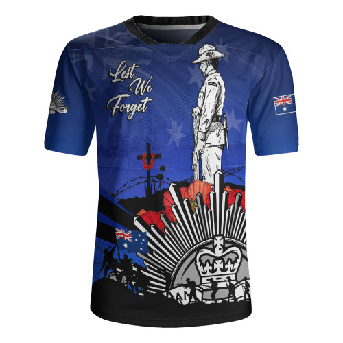 Australia Rugby Jersey Anzac Day In Memory Of Brave Servicemen