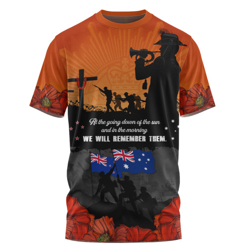 Australia T-Shirt Anzac Day Lives Given In Service