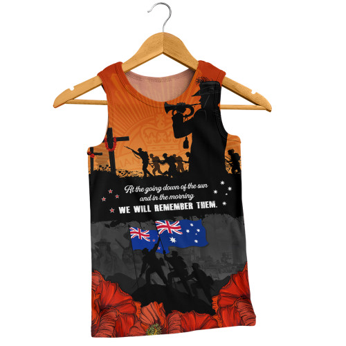 Australia Men Singlet Anzac Day Lives Given In Service