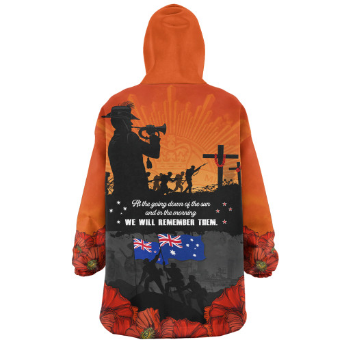 Australia Snug Hoodie Anzac Day Lives Given In Service