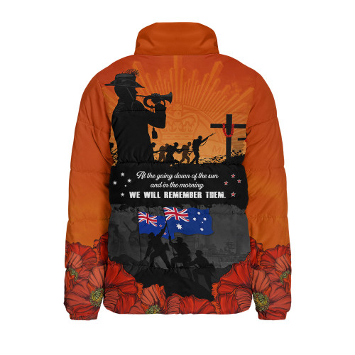 Australia Padded Jacket Anzac Day Lives Given In Service