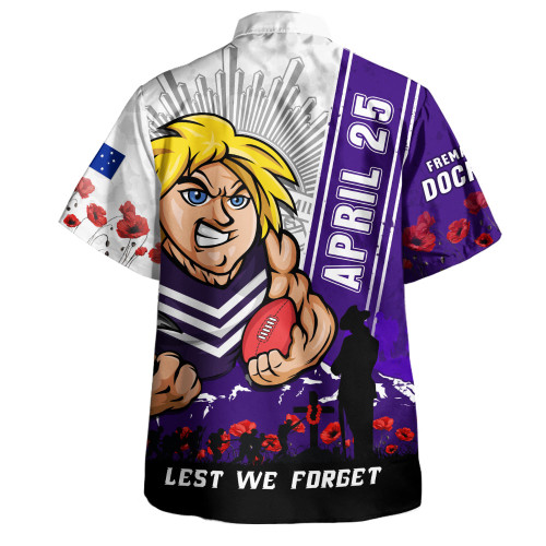 Fremantle Hawaiian Shirt Anzac Day Lest We Forget Memorial