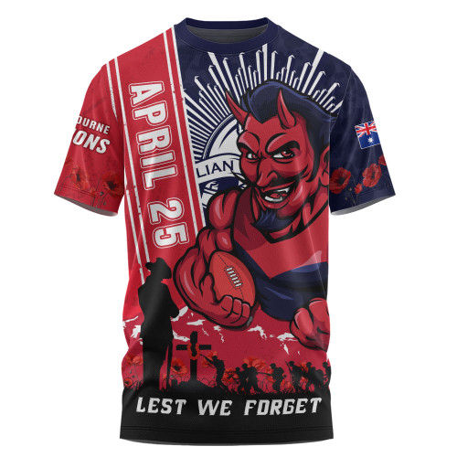 Melbourne T-Shirt Anzac Day Lest We Forget Memorial