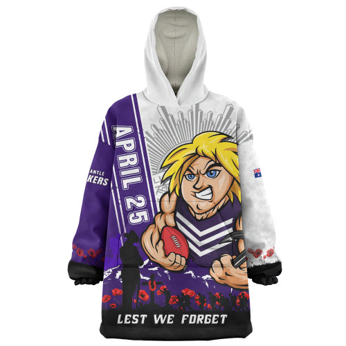 Fremantle Snug Hoodie Anzac Day Lest We Forget Memorial