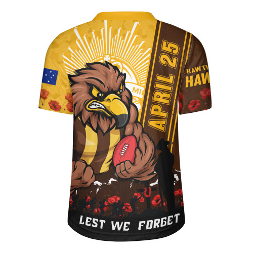 Hawthorn Rugby Jersey Anzac Day Lest We Forget Memorial