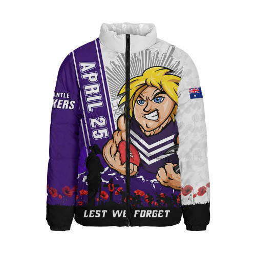 Fremantle Padded Jacket Anzac Day Lest We Forget Memorial