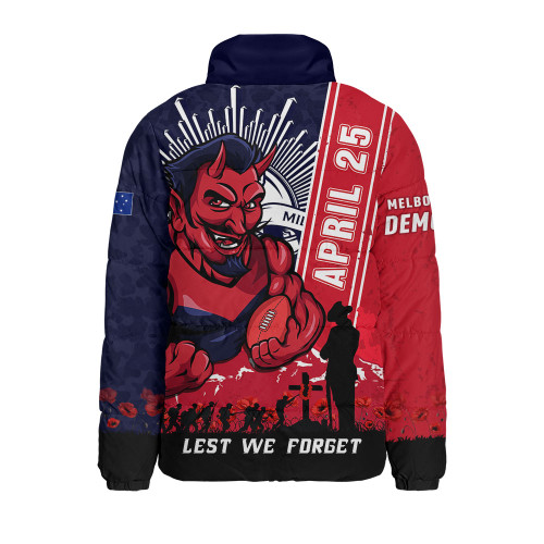 Melbourne Padded Jacket Anzac Day Lest We Forget Memorial