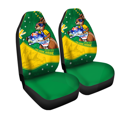 Australia Car Seat Cover Australia Day Kangaroo Spirit 26 January Holiday