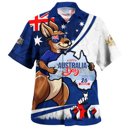 Australia Hawaiian Shirt Australia Day Aussie Kangaroo Pride Holiday