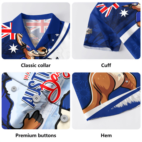 Australia Hawaiian Shirt Australia Day Aussie Kangaroo Pride Holiday