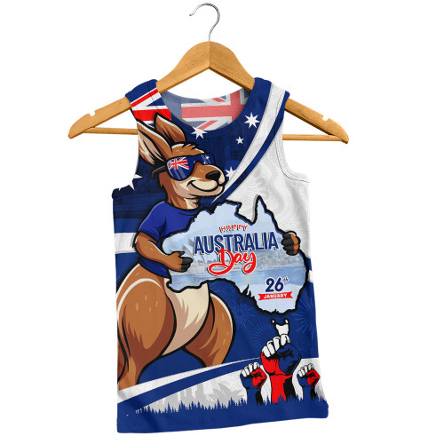 Australia Men Singlet Australia Day Aussie Kangaroo Pride Holiday