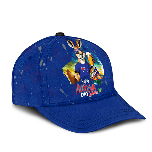 Australia Cap Australia Day Funny Kangaroo With Beer