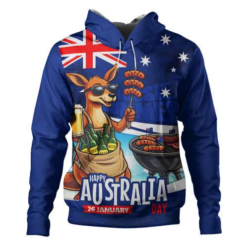Australia Hoodie Australia Day Kangaroo Aussie Summer Beachside BBQ