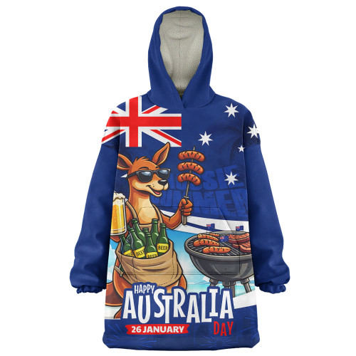 Australia Snug Hoodie Australia Day Kangaroo Aussie Summer Beachside BBQ