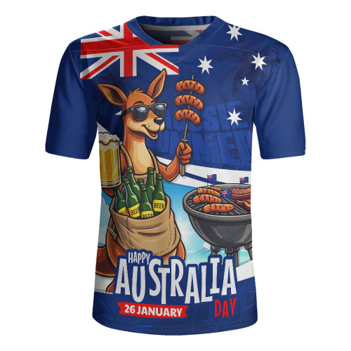 Australia Rugby Jersey Australia Day Kangaroo Aussie Summer Beachside BBQ
