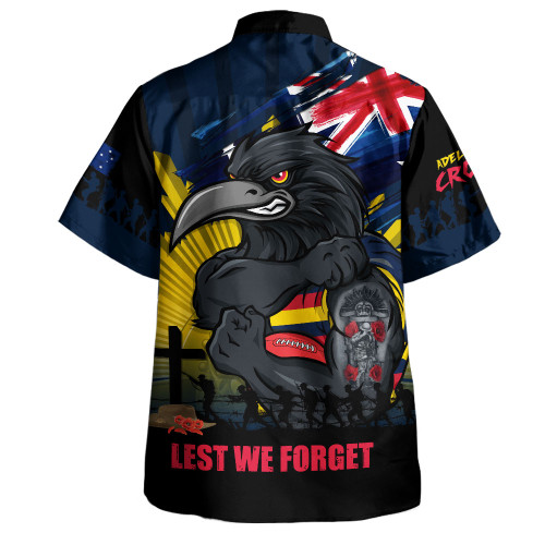 Adelaide Crows Hawaiian Shirt ANZAC Day Honour And Football Legacy