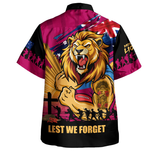 Brisbane Lions Hawaiian Shirt ANZAC Day Honour And Football Legacy