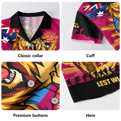 Brisbane Lions Hawaiian Shirt ANZAC Day Honour And Football Legacy