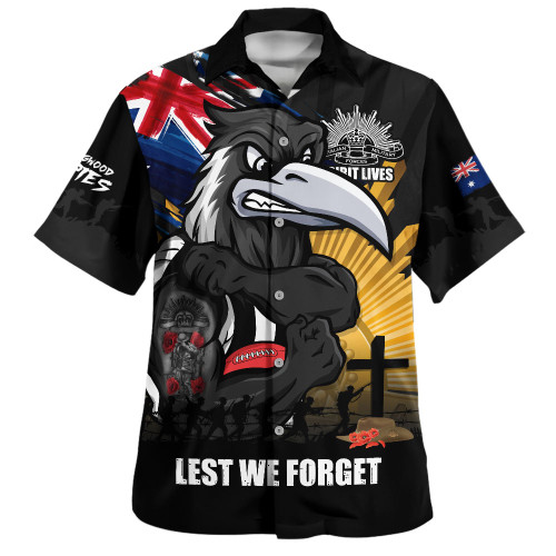 Collingwood Hawaiian Shirt ANZAC Day Honour And Football Legacy