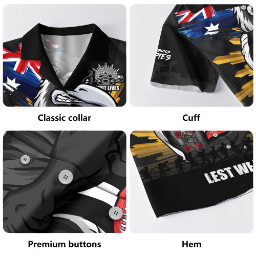 Collingwood Hawaiian Shirt ANZAC Day Honour And Football Legacy