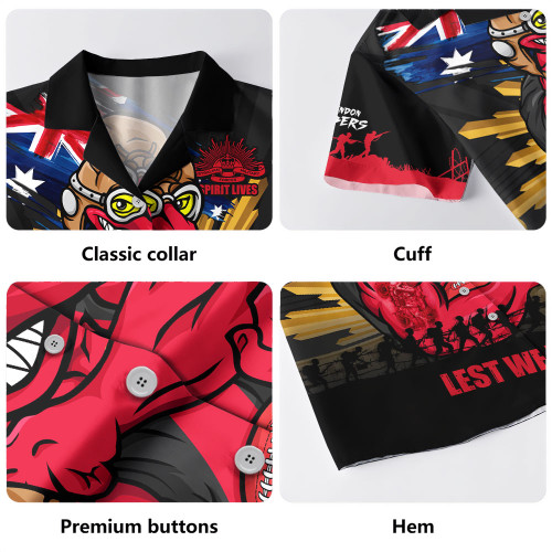 Essendon Hawaiian Shirt ANZAC Day Honour And Football Legacy