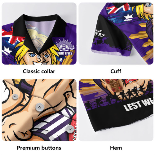 Fremantle Hawaiian Shirt ANZAC Day Honour And Football Legacy