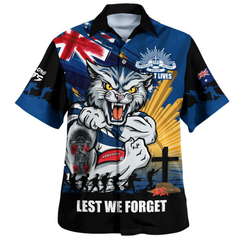 Geelong Cats Hawaiian Shirt ANZAC Day Honour And Football Legacy