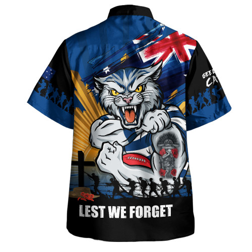 Geelong Cats Hawaiian Shirt ANZAC Day Honour And Football Legacy