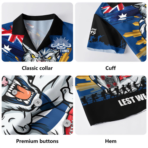 Geelong Cats Hawaiian Shirt ANZAC Day Honour And Football Legacy
