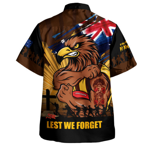 Hawthorn Hawaiian Shirt ANZAC Day Honour And Football Legacy
