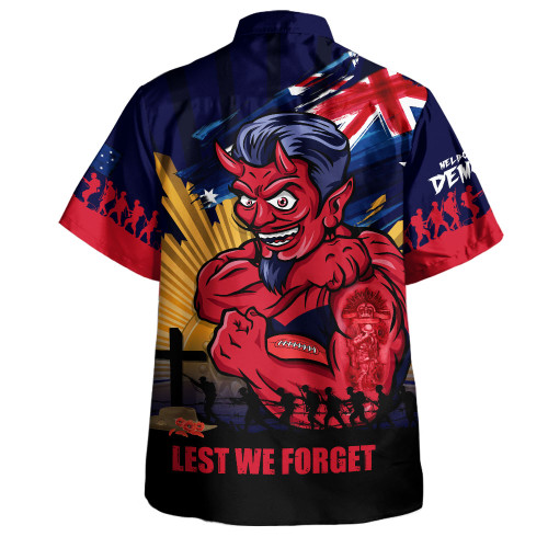 Melbourne Hawaiian Shirt ANZAC Day Honour And Football Legacy