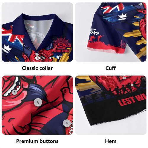 Melbourne Hawaiian Shirt ANZAC Day Honour And Football Legacy
