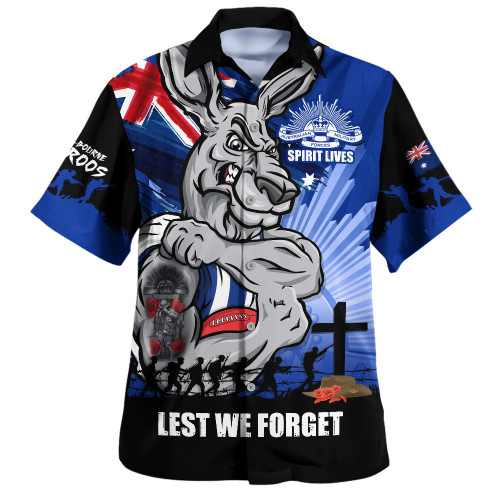 North Melbourne Hawaiian Shirt ANZAC Day Honour And Football Legacy