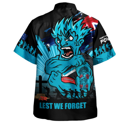 Port Adelaide Hawaiian Shirt ANZAC Day Honour And Football Legacy
