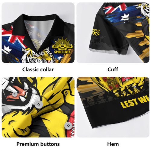 Richmond Hawaiian Shirt ANZAC Day Honour And Football Legacy