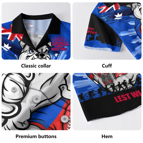 Western Bulldogs Hawaiian Shirt ANZAC Day Honour And Football Legacy