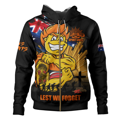 GWS GIANTS Hoodie ANZAC Day Honour And Football Legacy
