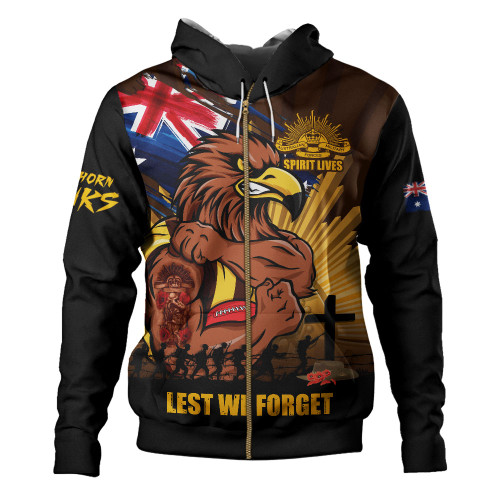 Hawthorn Hoodie ANZAC Day Honour And Football Legacy
