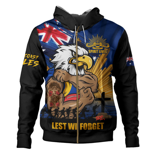 West Coast Eagles Hoodie ANZAC Day Honour And Football Legacy