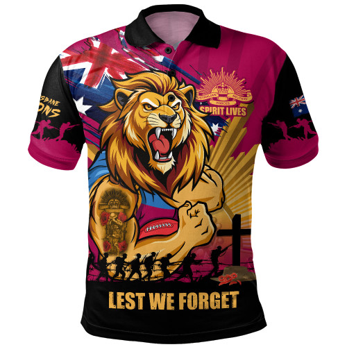 Brisbane Lions Polo Shirt ANZAC Day Honour And Football Legacy