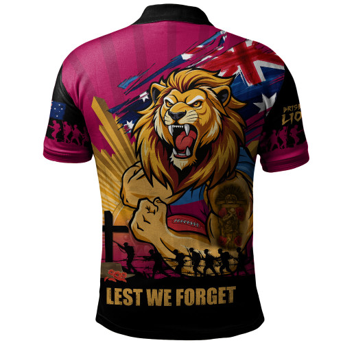 Brisbane Lions Polo Shirt ANZAC Day Honour And Football Legacy