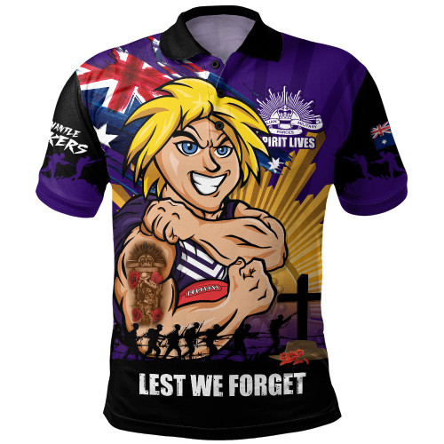 Fremantle Polo Shirt ANZAC Day Honour And Football Legacy