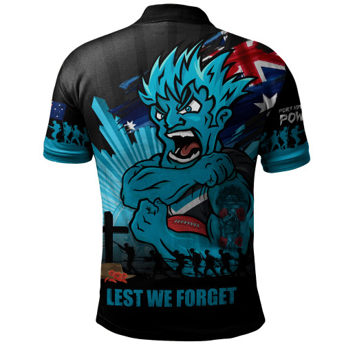 Port Adelaide Polo Shirt ANZAC Day Honour And Football Legacy